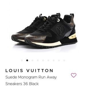 Louis Vuitton Suede Monogram Run Away Sneakers